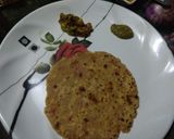 A picture of step 3 of Poha paratha.