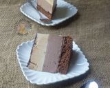 Gambar langkah 22 resipi Mocha Mousse Cake.