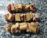 Foto del paso 4 de la receta Brochetas de cerdo y trozos de pan crujiente (para dieta)