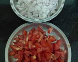 A picture of step 3 of Chana chaat.