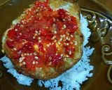 Foto langkah ke 4 dari resep Telur Mata Sapi pedas.