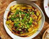Hình bước làm 4 của món Cà Tím Nướng Mỡ Hành Chay