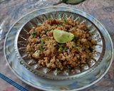 A picture of step 6 of Oats vegetables innovative upma.