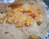 A picture of step 4 of Masala(little) dosa.