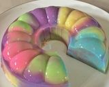 Foto langkah ke 6 dari resep Puding Rainbow Ekonomis.