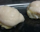 Foto del paso 4 de la receta: Bacalao cubierto de muselina de ajo sobre cebolla caramelizada