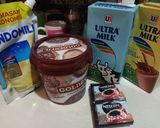 Foto langkah ke 1 dari resep Ice Choco + Ice Mocca Latte ala Mama Zazizu.