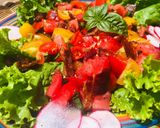 A picture of step 3 of Chopped BLT salad. Gluten free& guilt free.