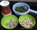 Foto langkah ke 1 dari resep Sambal Goreng Kacang Panjang, Tempe & Udang.