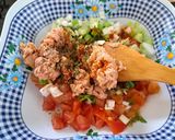 Pas rețetă Salata de vara cu orez, tonno si verdeturi 5 fotografie