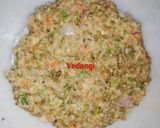 A picture of step 2 of Green Moong Sprouts Toast.