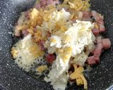 Foto del paso 2 de la receta: Espaguetis con jamón y panceta en salsa de queso