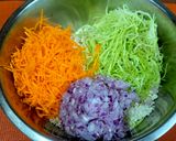 A picture of step 2 of Paneer lauki kebab.
