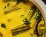 A picture of step 6 of Drumstick kadhi.