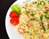 Hình bước làm 4 của món Cơm Chiên Hải Sản