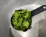 A picture of step 1 of Palak Aata Namkin.