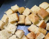 A picture of step 1 of Healthy Vegetable corn soup with bread crumbs.