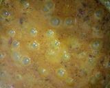 A picture of step 6 of Besan cheela sabzi or vegetarian fish.