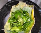 Foto langkah ke 1 dari resep Pecak bunga pisang + daun melinjo.