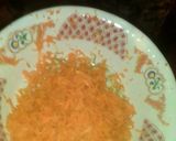 A picture of step 2 of Chapati with carrots, ginger and lemon.