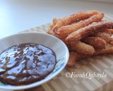 Foto langkah ke 9 dari resep Churros Green Tea Latte.