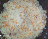 A picture of step 4 of Carrot Rice.