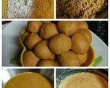 A picture of step 1 of Besan laddoo.