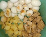 Foto langkah ke 1 dari resep Balado Telur Tempe Kentang.