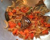 A picture of step 2 of Luchi Ghugni.