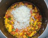 A picture of step 3 of Hyderabadi Veg Dum Biryani.