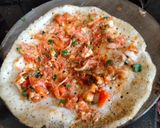 A picture of step 2 of Jini dosa - A popular street of Mumbai.