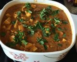 A picture of step 5 of Khoya kaju paneer sabzi.