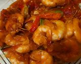 Foto langkah ke 5 dari resep Udang saus pedas 🦐.