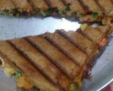 A picture of step 5 of Chilli sandwich.