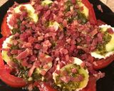 Foto del paso 4 de la receta Ensalada de tomate, queso fresco y jamón con salsa de cilantro