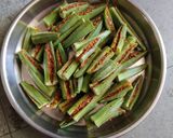 भरवा मसाला भिंडी (Bharva masala bhindi recipe in hindi) रेसिपी चरण 3 फोटो