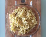 A picture of step 3 of Cold Pasta with Smoked Salmon and Zucchini.