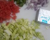 A picture of step 2 of Idli pizza.
