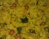 A picture of step 2 of Fennel masala poha.