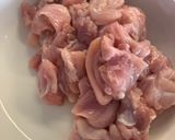 A picture of step 1 of Souvlaki.