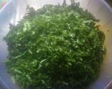 A picture of step 1 of Sautee'd Swiss Chard.