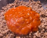 Foto del paso 3 de la receta: Espaguetis integrales con picadillo y tomate 🍅