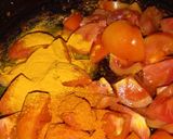 A picture of step 4 of Paneer Chaman.