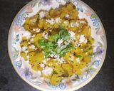 A picture of step 4 of Raw papaya Bhaji.