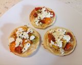 A picture of step 3 of Feta and rainbow tomato tartlet.