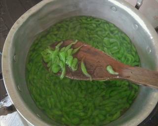Cendol sagu warna - Step 4