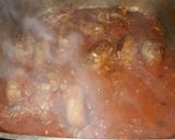 Foto del paso 3 de la receta: Puré de papa con salsa blanca de verdeo y salsa con chorizo