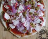 Foto del paso 2 de la receta: Pizzeta de surimi con pan pita 🍕🍕