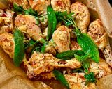 A picture of step 4 of Chicken Legs with Garlic and Herbs.