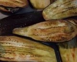 A picture of step 2 of Eggplant rolls filled with ham & cheese.